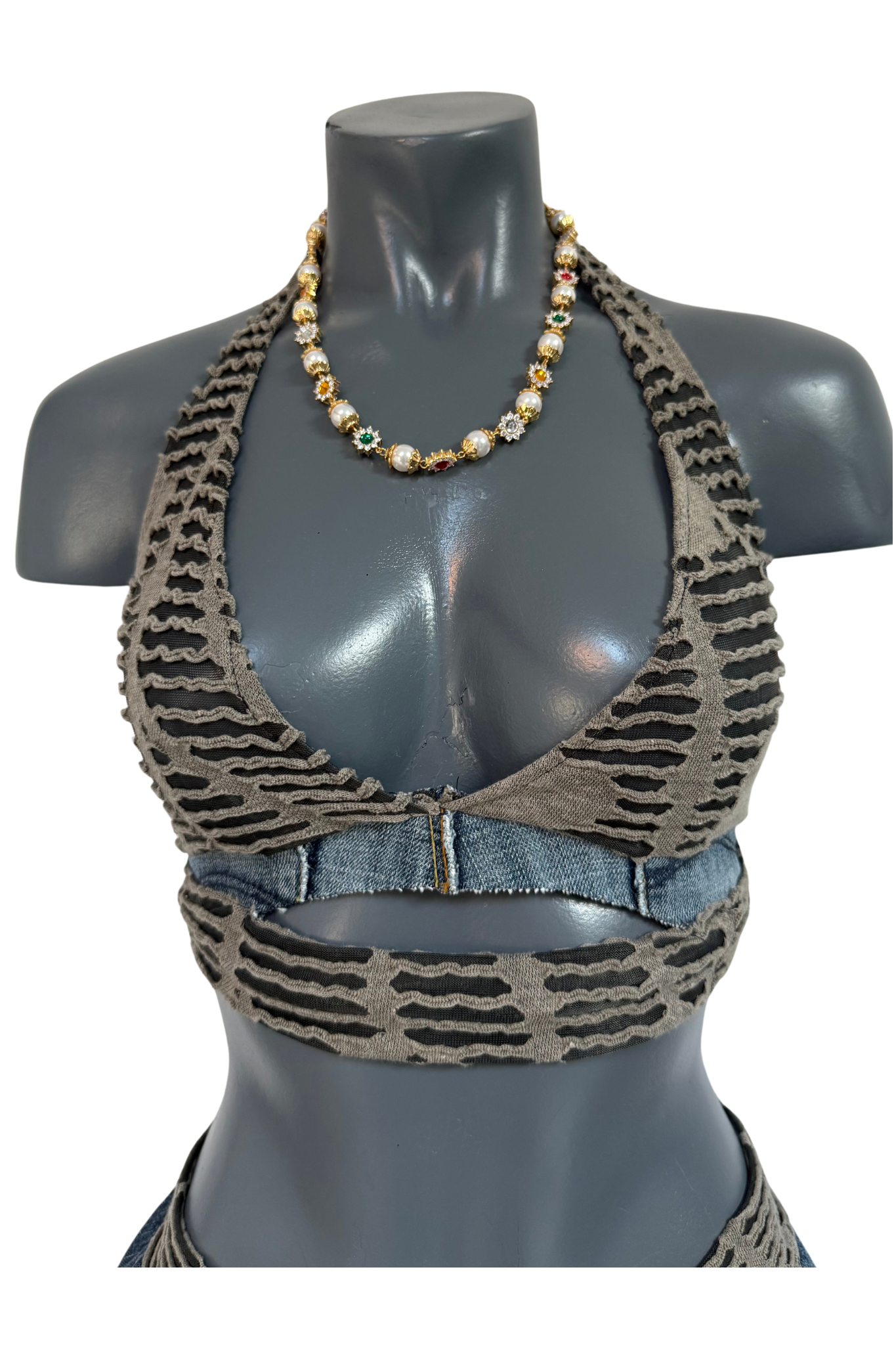 Fused - Khaki Mini Skirt & Top