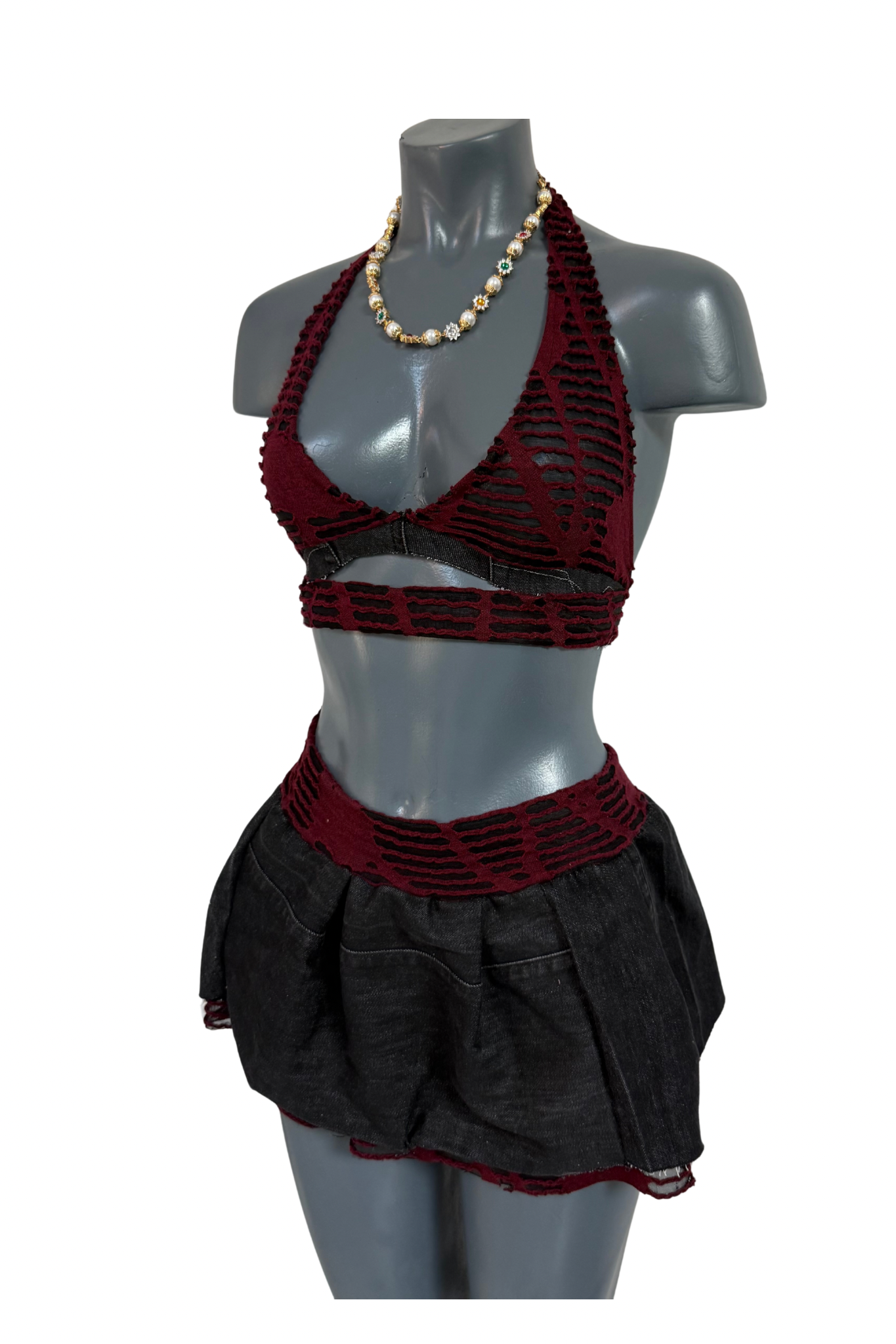 Fused - Red Mini Skirt & Top