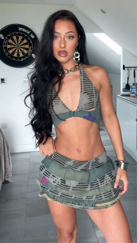Outcast Mini Skirt & Bralette