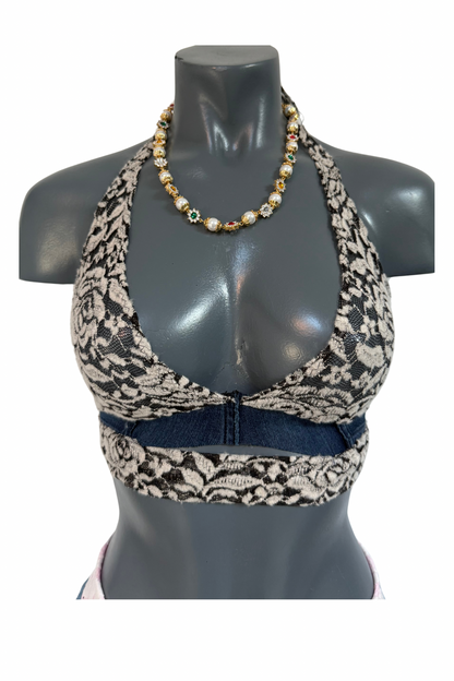 Fused - Dark Blue Mini Skirt & Top