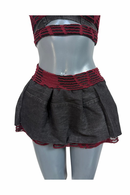 Fused - Red Mini Skirt