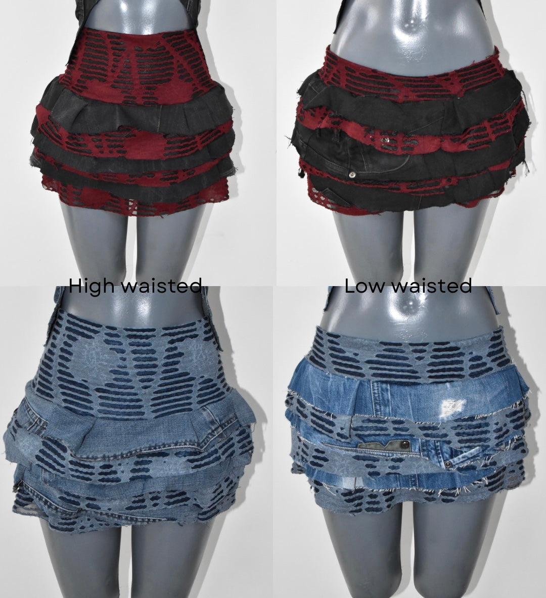 Fusion - Red Mini Skirt & Top