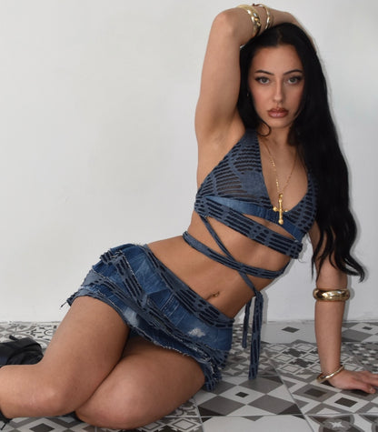 Blue Fusion Top