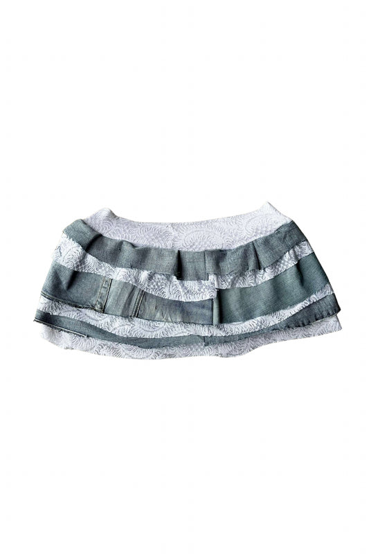 White Outcast Mini Skirt